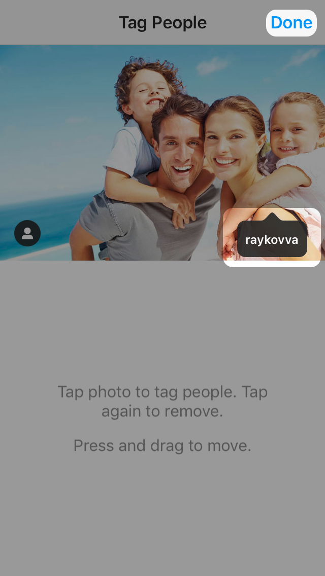 How to tag peopl on Instagram?