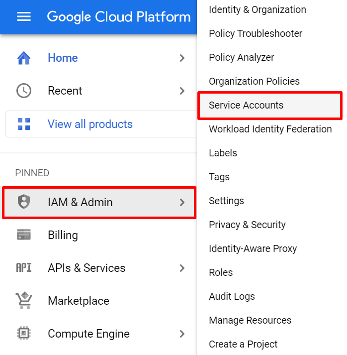 Service Account в Google Cloud Platform
